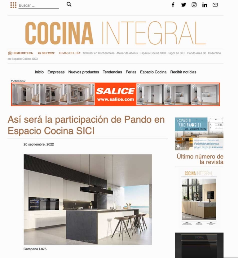 Así será la participación de Pando en Espacio Cocina SICI - Pando ...